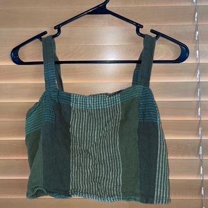 Green Cropped Tank